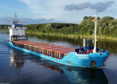 Solymar in Kiel Canal passing Hohenhörn, 23-07-2024