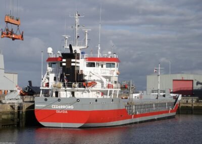 Cederborg moored in Delfzijl, 27-10-2024