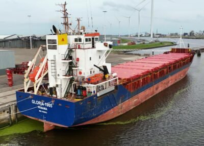Gloria 1905 moored in Delfzijl, 26-07-2024