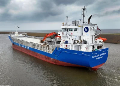 Hagland Carrier leaving Harlingen, 24-08-2024