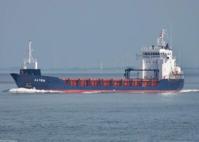 Katrin passing Cuxhaven, 31-08-2024
