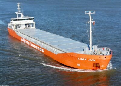 Lady Ami on river Ems, 27-02-2022