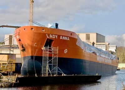 Lady Anna under construction at GS Yard in Waterhuizen, 18-12-2011