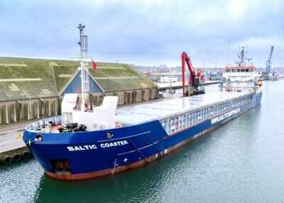 Baltic Coaster moored in Kolding, 26-12-2024