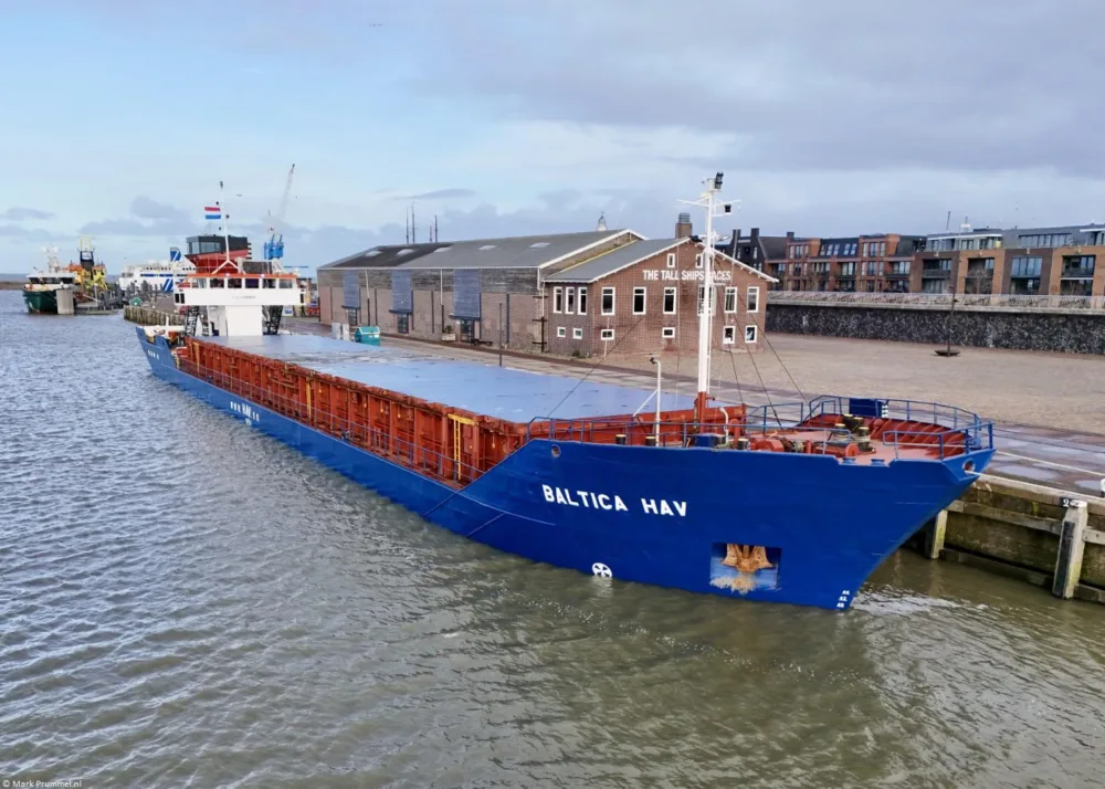 Baltica Hav moored in Harlingen, 20-12-2024