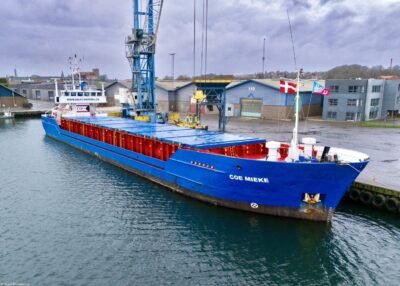 Coe Mieke moored in Kolding, 21-12-2024