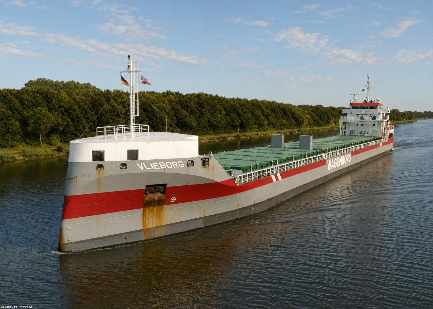 Vlieborg in Kiel Canal passing Hohenhörn, 25-07-2024 Vlieborg in Kiel Canal passing Hohenhörn, 25-07-2024