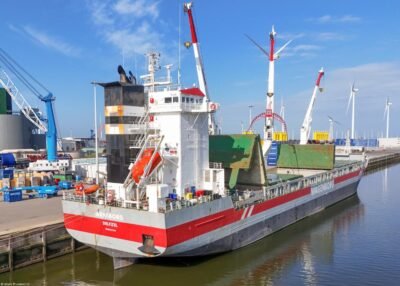Arneborg moored in Eemshaven, 27-07-2024