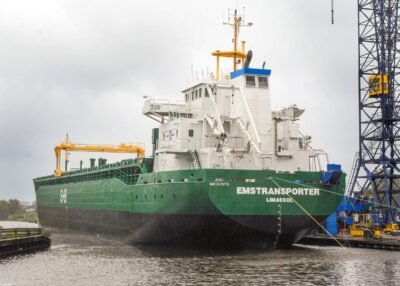 Tiwala as Emstransporter under construction at Bodewes Shipyards B.V. in Hoogezand, 05-10-2008