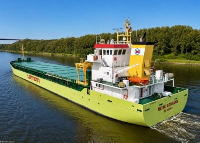 Heike Lehmann in Kiel Canal passing Hohenhörn, 25-07-2024