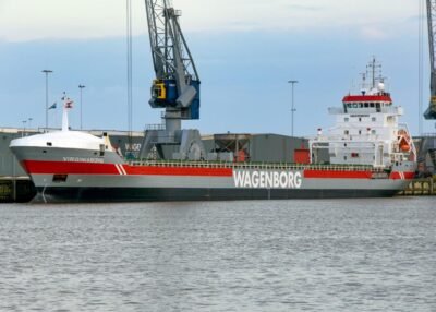 Virginiaborg moored in Delfzijl, 07-11-2009