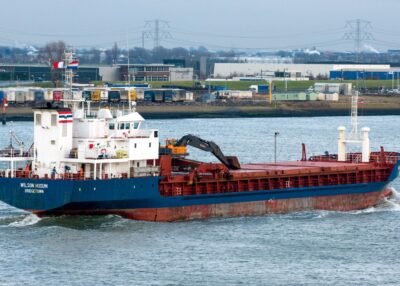 Wilson Husum inbound Rotterdam passing Hook of Holland, 16-12-2012