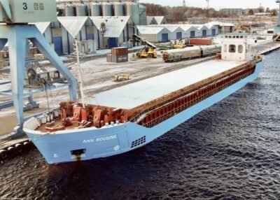 Ann Rousing moored in Fredericia, 24-12-2021