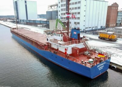 Antonia B moored in Vejle,24-12-2021