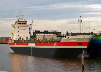 Ziltborg moored in Delfzijl, 28-01-2017