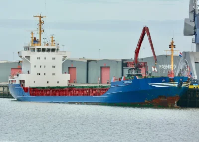 Lady Aziza moored in Delfzijl, 26-10-2014