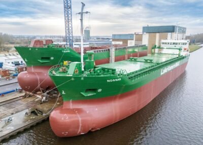 Nossan under construction at shipyard Ferus Smit, 14-07-2024