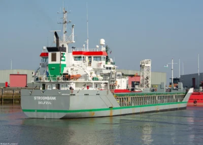 Stroombank arriving in Delfzijl, 09-03-2025