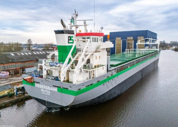 Vissersbank under construction at shipyard Royal Bodewes, 23-03-2025