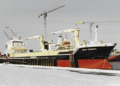 Dewi Parwati moored in Delfzijl, 26-12-2002