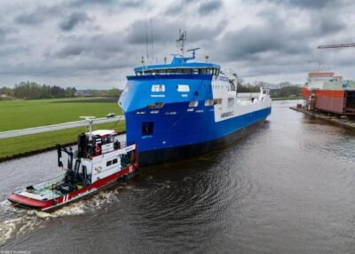 Hawaikinui 2 departing from Foxhol to Groningen, 13-04-2025