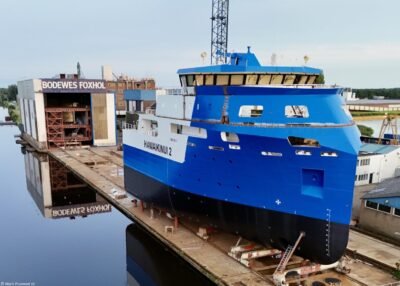 Hawaikinui 2 under construction at shipyard Royal Bodewes B.V. in Foxhol, 17-08-2024