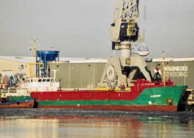 Ladon moored in Delfzijl, 17-01-2003