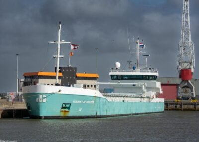 Marietje Hester moored in Delfzijl, 30-03-2025