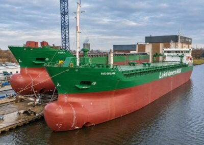 Nossan under construction at shipyard Ferus Smit, 14-07-2024