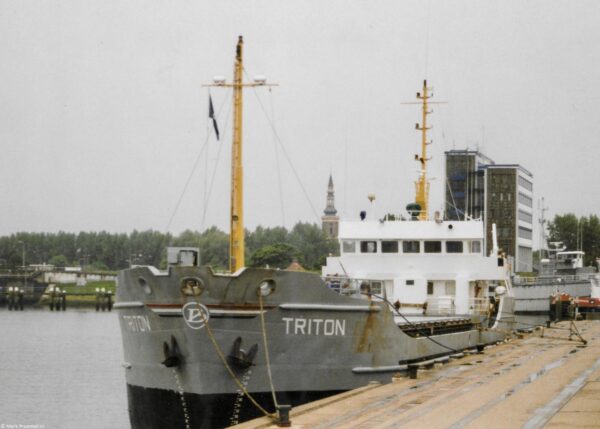 Triton moored in Delfzijl