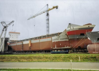 Vossborg under construction at Bodewes Volharding B.V. in Foxhol