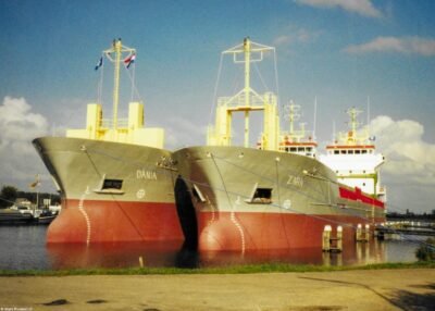 Zara moored in Delfzijl-Farmsumerhaven