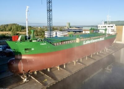 Tidan under construction at shipyard Ferus Smit, 26-04-2025