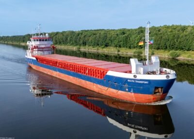 Baltic Transport passing Oldenbüttel in Kiel Canal, 21-06-2025