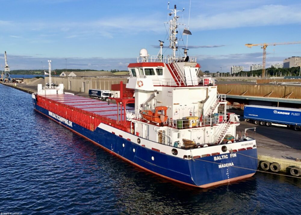 Baltic Fin moored in Kolding, 12-07-2025