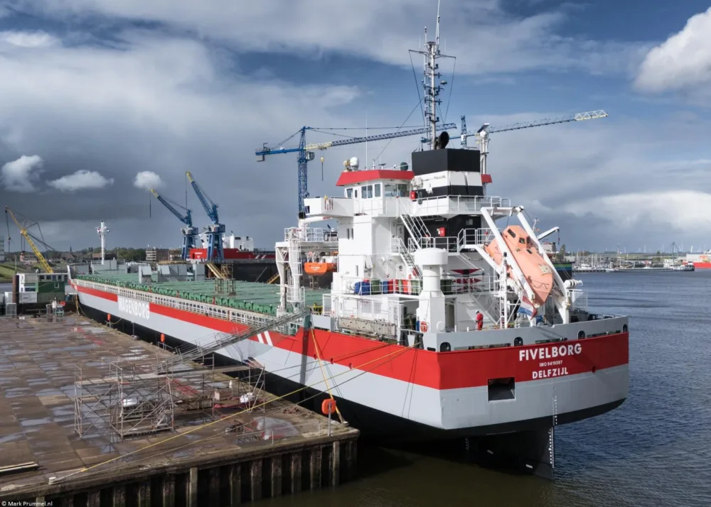 Fivelborg moored in Delfzijl, 04-10-2025