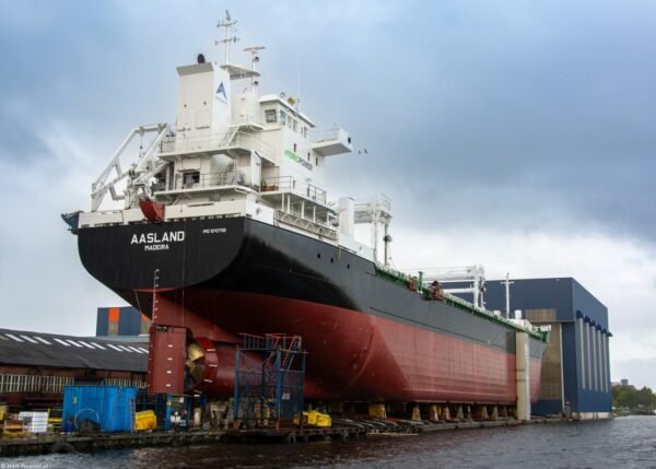 Aasland under construction at shipyard Royal Bodewes, 26-10-2025