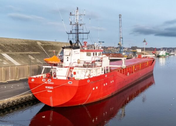 Henrike moored in Kolding, 25-12-2025