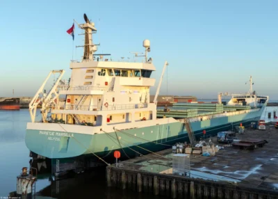 Marietje Marsilla moored in Delfzijl, 13-12-2025