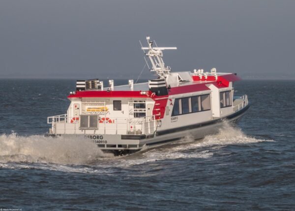 Hiddeborg leaving Lauwersoog to Schiermonnikoog, 23-01-2026