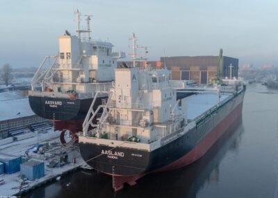 Aasland under construction at shipyard Royal Bodewes, 11-01-2026