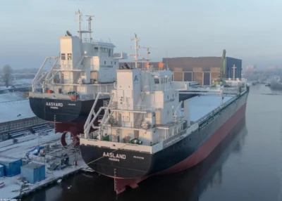 Aasland under construction at shipyard Royal Bodewes, 11-01-2026