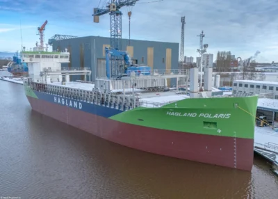 Hagland Polaris under construction at shipyard Royal Bodewes, 10-01-2026