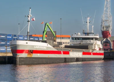 Larixborg moored in Delfzijl, 19-01-2026