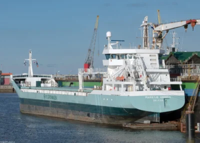 Marietje Andrea moored in Delfzijl, 14-02-2026