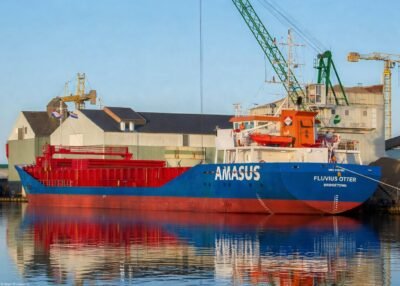 Fluvius Otter moored in Delfzijl, 10-04-2026