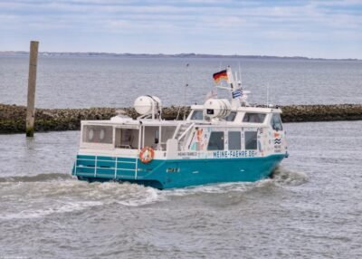 Meine Fähre 2 departing from Norddeich, 14-02-2026