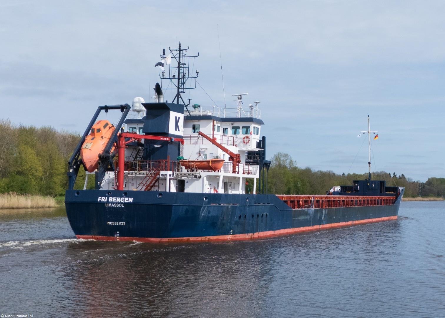 Fri Bergen in Kiel Canal passing Hochdonn, 27-04-2026 Fri Bergen in Kiel Canal passing Hochdonn, 27-04-2026