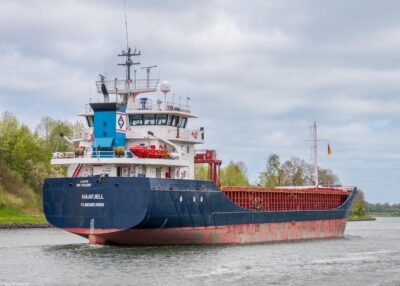 Haafjell in Kiel Canal passing Rendsburg, 25-04-2026