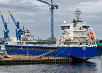Heinz moored in Delfzijl, 03-05-2026